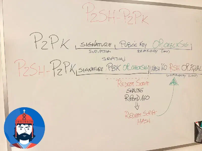 Frame del video Bitcoin in Action —Come è formata una transazione P2SH-P2PK