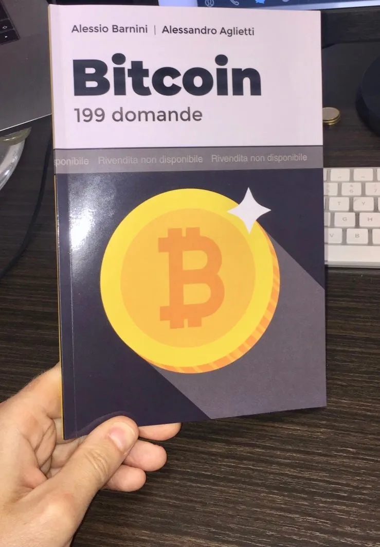 Il primo formato (scartato) del libro Bitcoin 199 domande